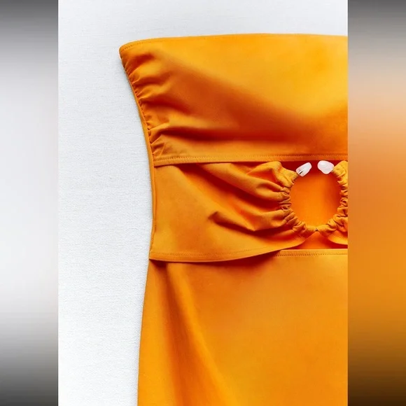 NWT Zara Cutout strapless dress - Picture 5 of 7